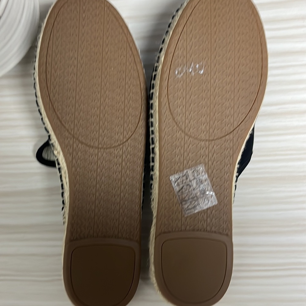 NWOT Michael Kors Black Espadrille Mules - Picture 4 of 5